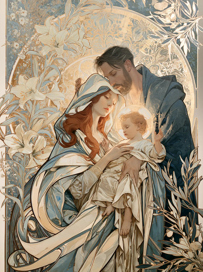 The Holy Family - Sacred Art Nouveau · Portrait n° 7
