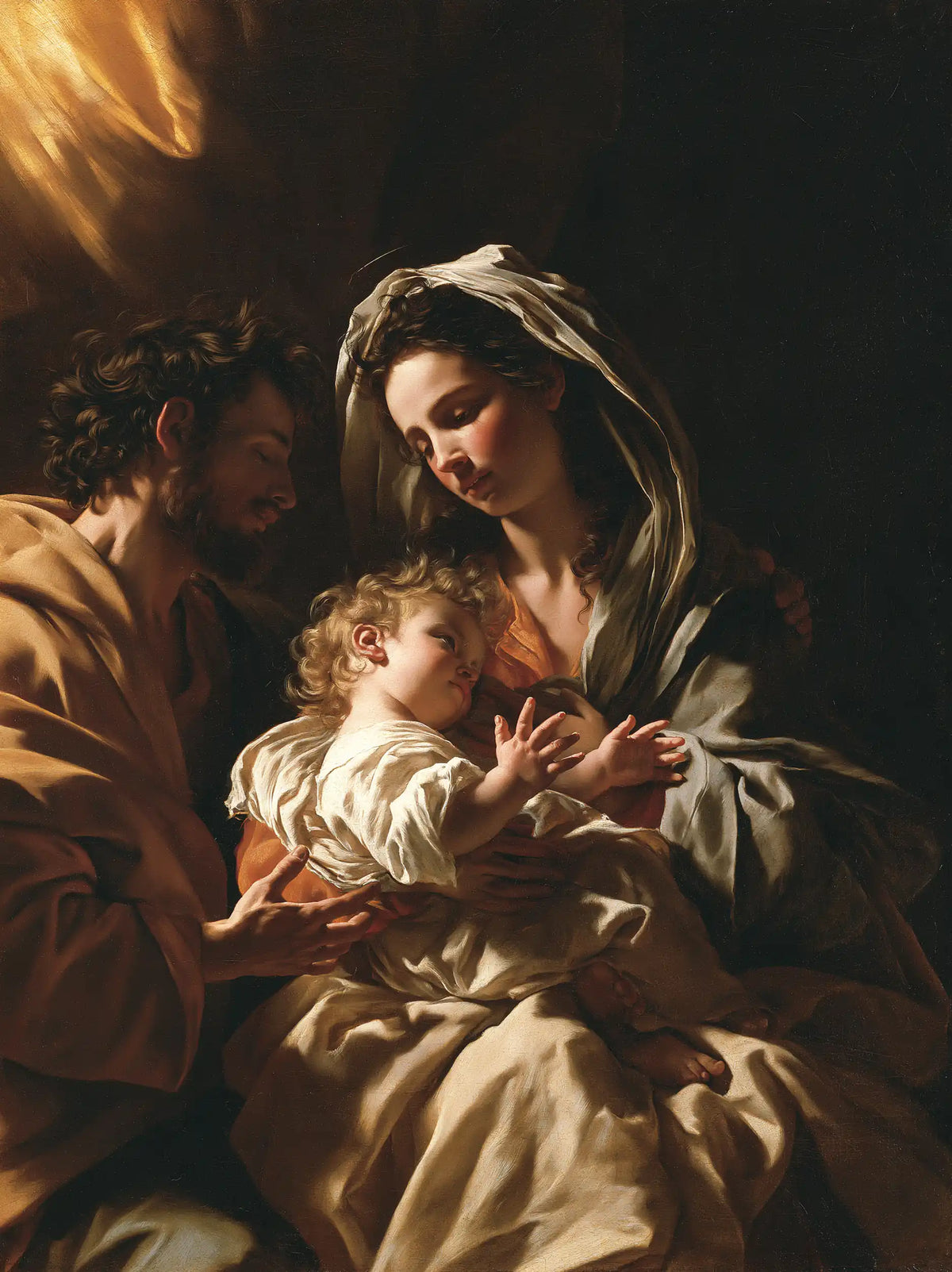 The Holy Family — The Cradle in Bronze Folds
