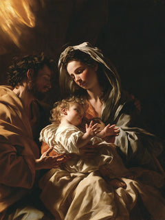 The Holy Family — The Cradle in Bronze Folds