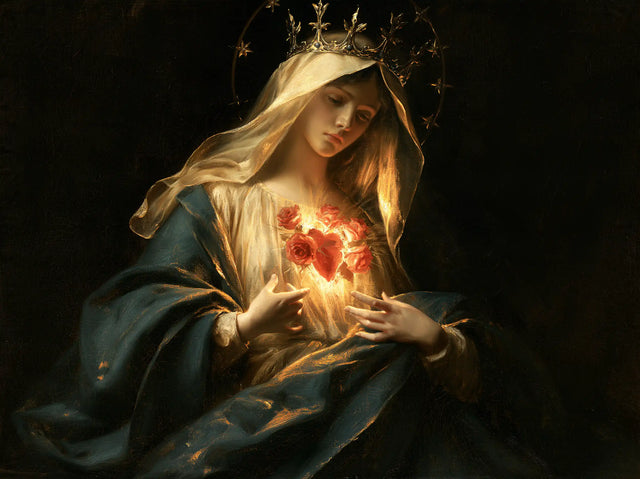 Immaculate Heart of Mary - Black and Gold · Landscape n° 8