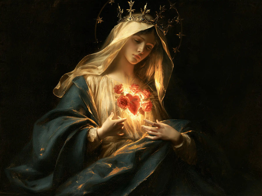 Immaculate Heart of Mary - Black and Gold · Landscape n° 8