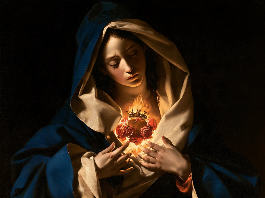 Immaculate Heart of Mary - Caravaggio Tenebrism · Landscape n° 4