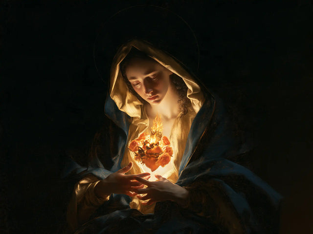 Immaculate Heart of Mary - Caravaggio Tenebrism · Landscape n° 5