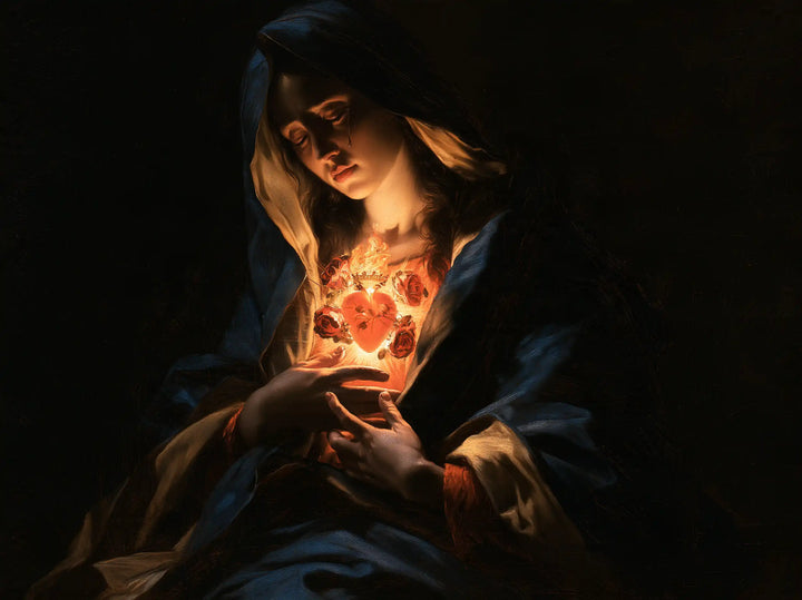 Immaculate Heart of Mary - Caravaggio Tenebrism · Landscape n° 21