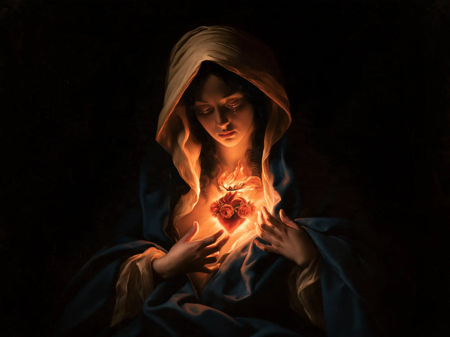 Immaculate Heart of Mary - Caravaggio Tenebrism · Landscape n° 22