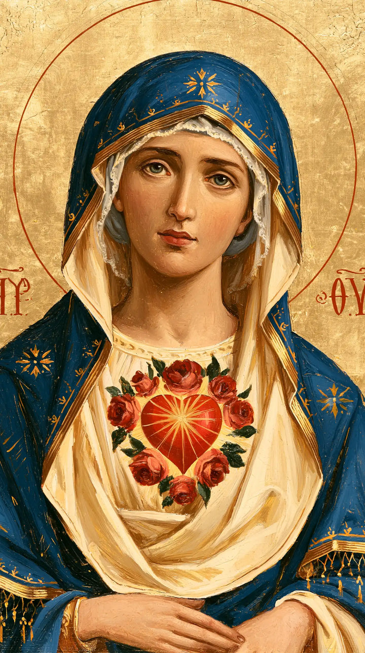 Immaculate Heart of Mary - Contemporary Byzantine · Portrait n° 1