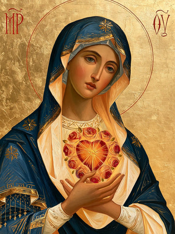 Immaculate Heart of Mary - Contemporary Byzantine · Portrait n° 11