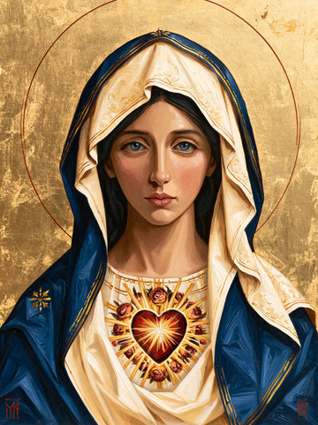 Immaculate Heart of Mary - Contemporary Byzantine · Portrait n° 13