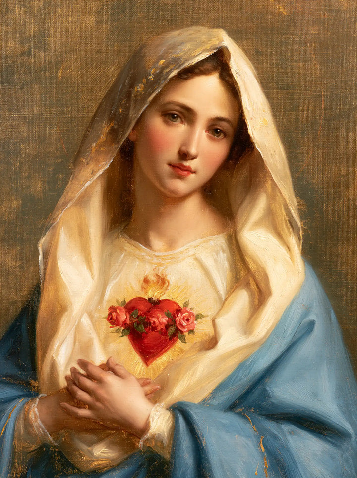 The Immaculate Heart of Mary — The Faint Smile and the Clasped Hands