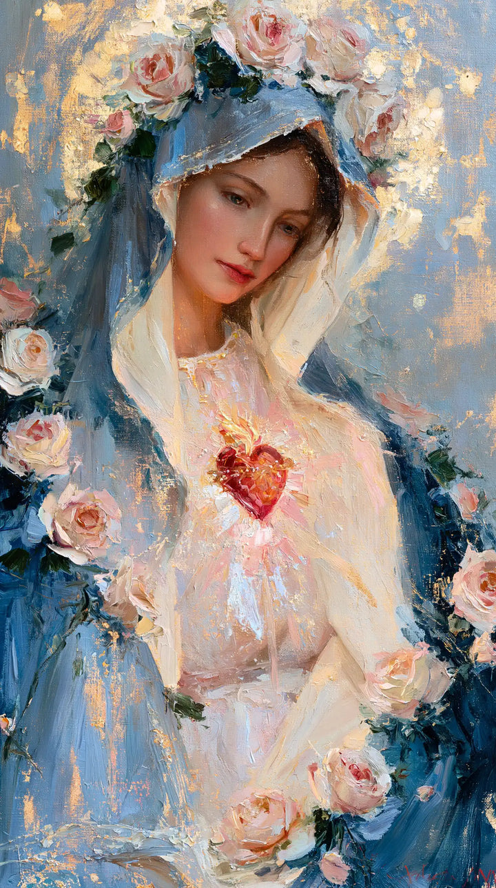 Immaculate Heart of Mary - Impressionist · Portrait n° 1