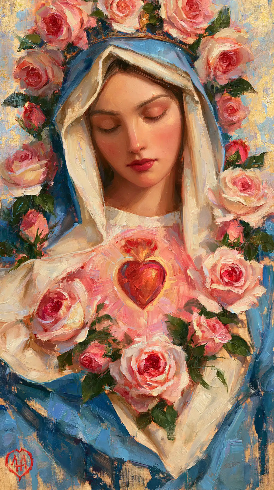 Immaculate Heart of Mary - Impressionist · Portrait n° 3