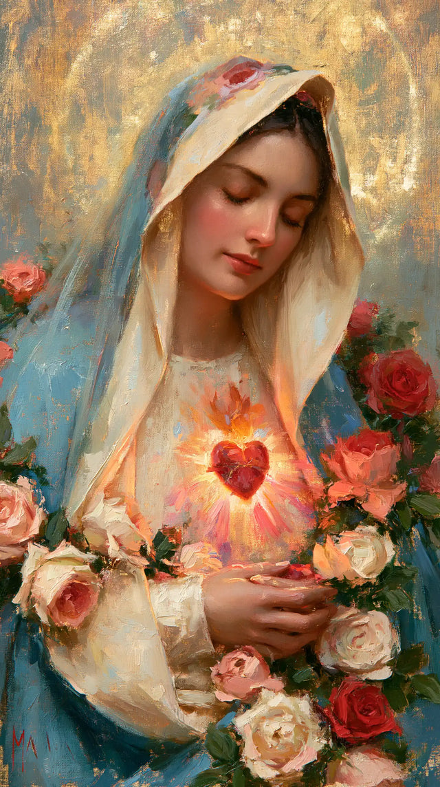 Immaculate Heart of Mary - Impressionist · Portrait n° 9