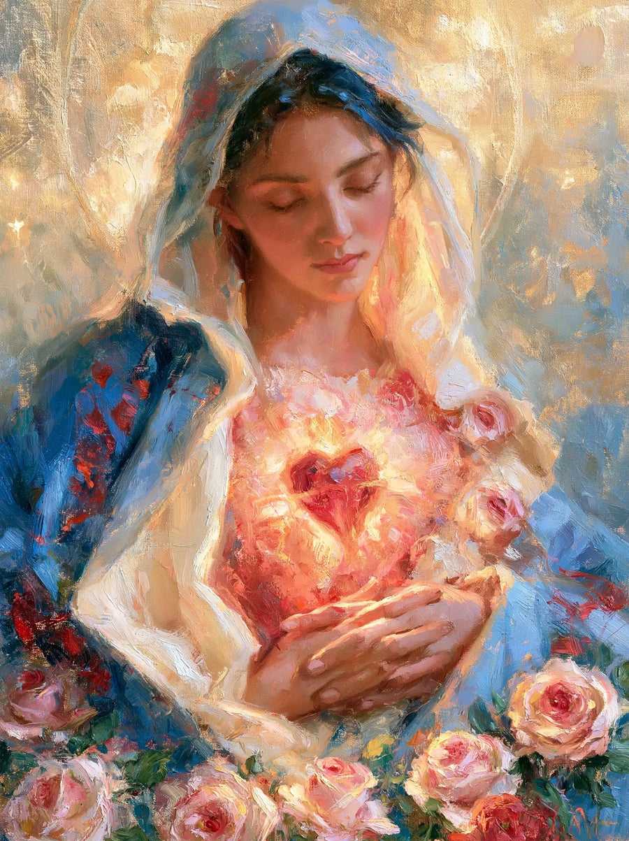 Immaculate Heart of Mary - Impressionist · Portrait n° 17