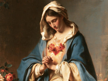 Immaculate Heart of Mary - Mary in Prayer with the Immaculate Heart · Landscape n° 2