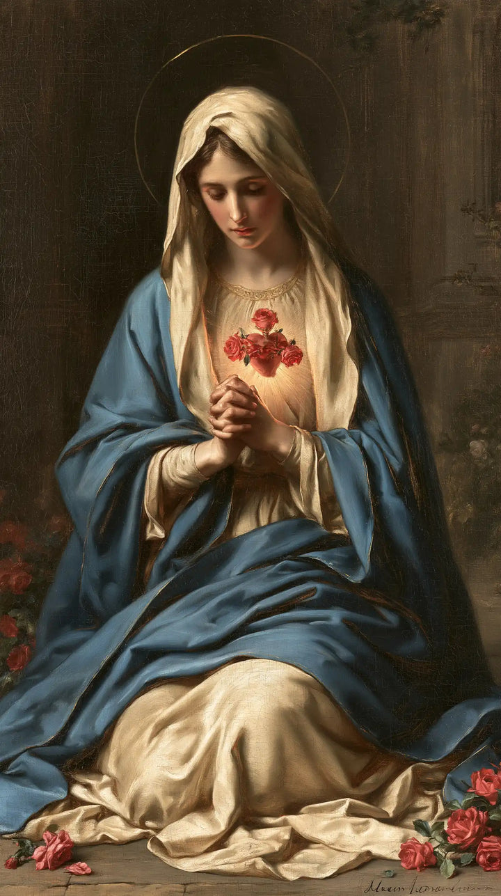 The Immaculate Heart of Mary — The Quiet Circle Above the Prayer