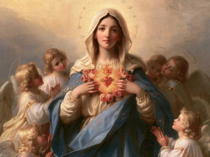 Immaculate Heart of Mary - Mary Surrounded by Angels · Landscape n° 5