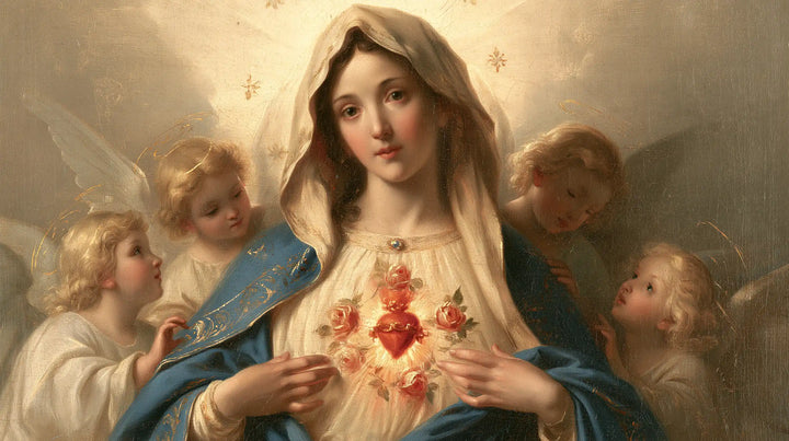 Immaculate Heart of Mary - Mary Surrounded by Angels · Landscape n° 18
