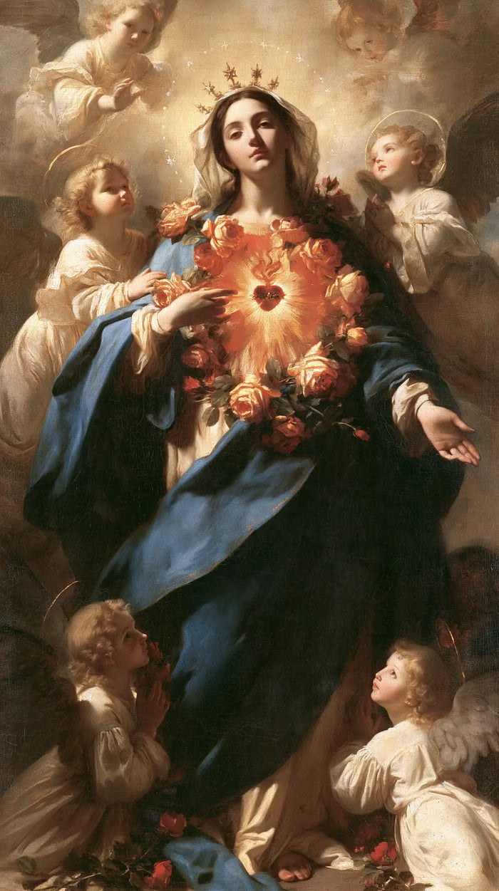Immaculate Heart of Mary - Mary Surrounded by Angels · Portrait n° 7
