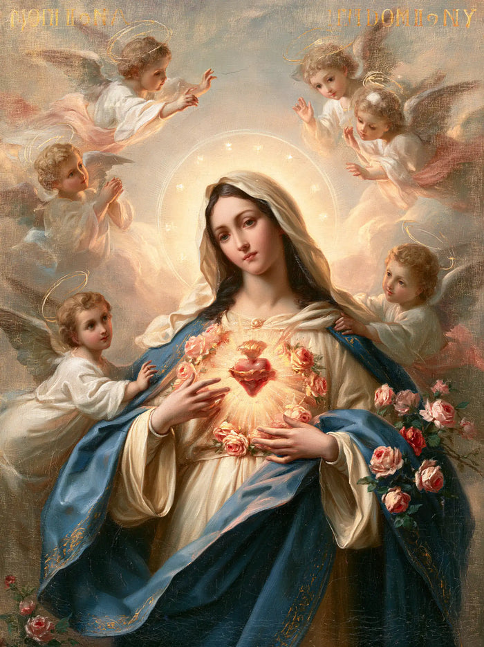 Immaculate Heart of Mary - Mary Surrounded by Angels · Portrait n° 21