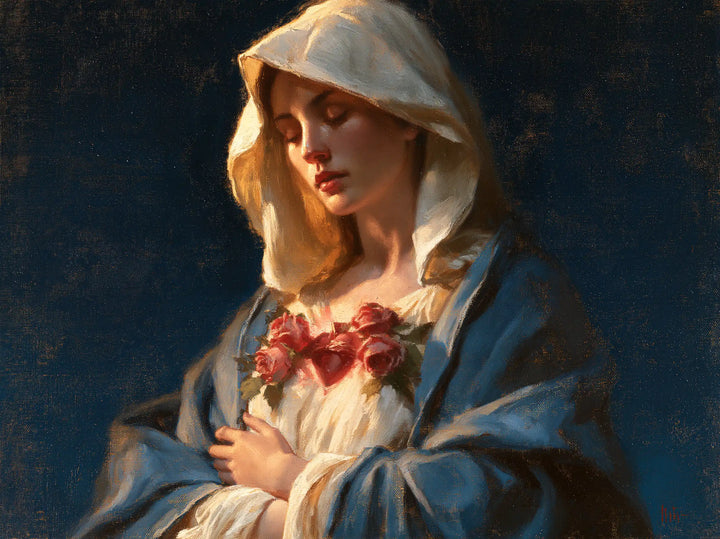 Immaculate Heart of Mary - Midnight Blue Chiaroscuro · Landscape n° 6