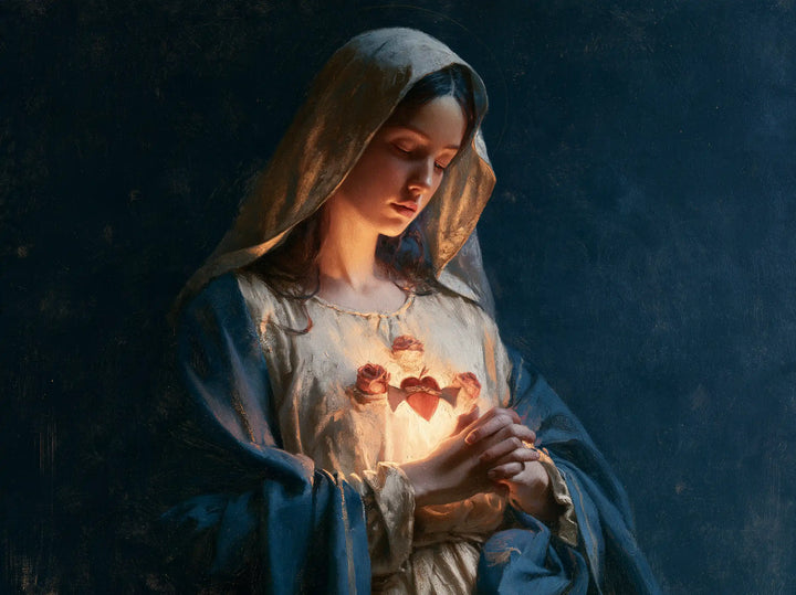 Immaculate Heart of Mary - Midnight Blue Chiaroscuro · Landscape n° 9