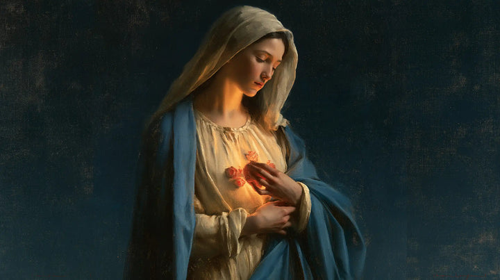 Immaculate Heart of Mary - Midnight Blue Chiaroscuro · Landscape n° 12