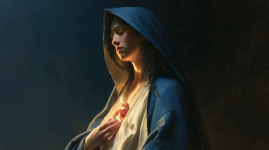 Immaculate Heart of Mary - Midnight Blue Chiaroscuro · Landscape n° 16