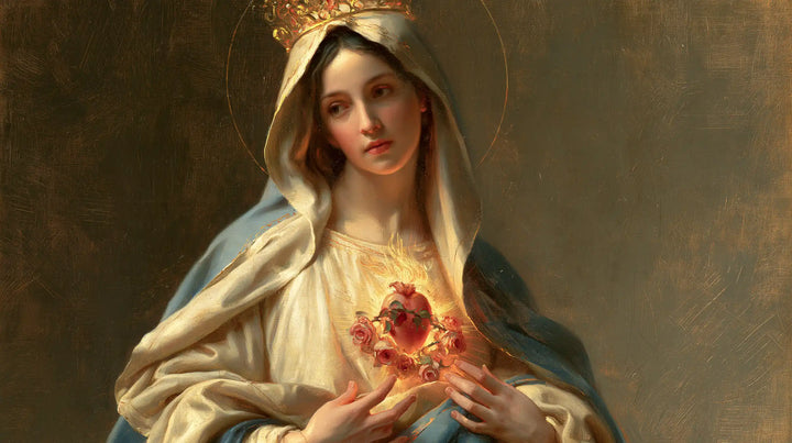 The Immaculate Heart of Mary — The Garland Offered Beneath the Royal Veil
