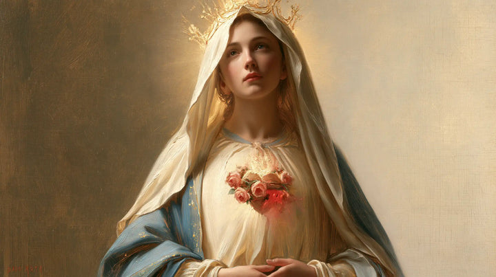 The Immaculate Heart of Mary — The Royal Gaze in Tranquil Light