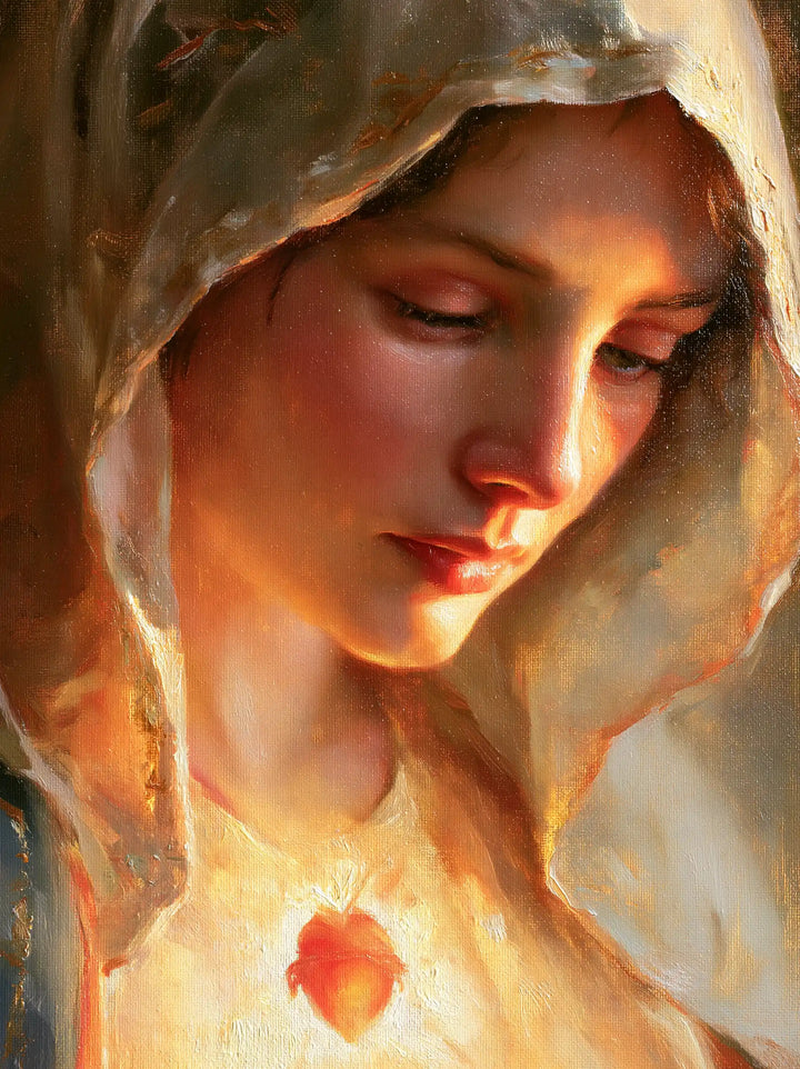 The Immaculate Heart of Mary — The Coral Reflection on the Contemplative Face