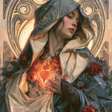 Immaculate Heart of Mary - Sacred Art Nouveau · Square n° 2