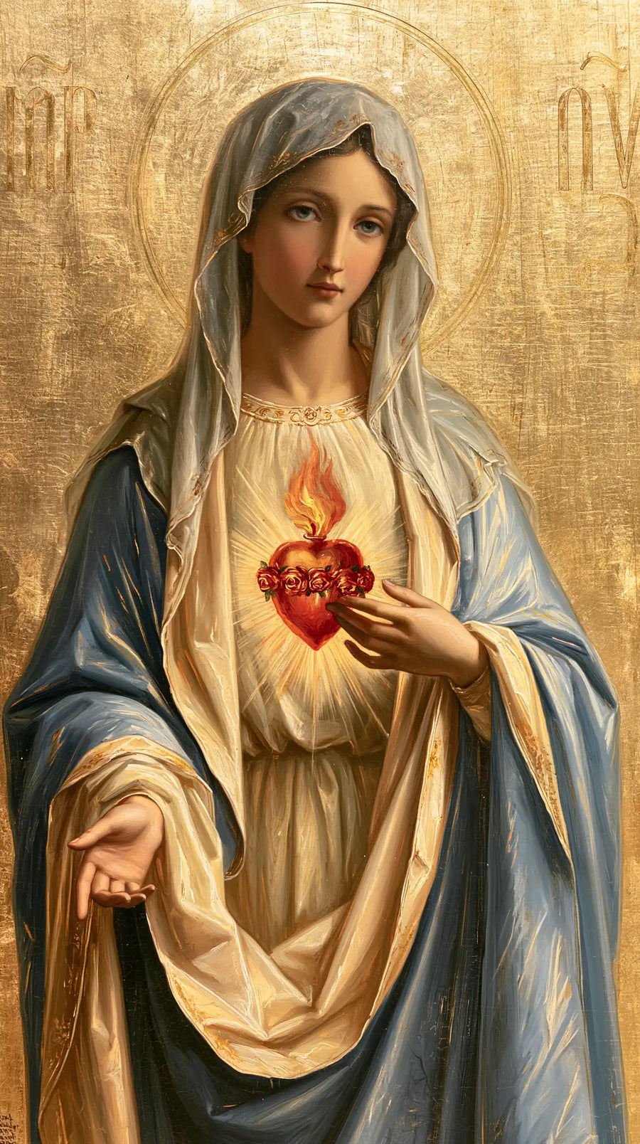 Immaculate Heart of Mary - Sacred Gold · Portrait n° 4