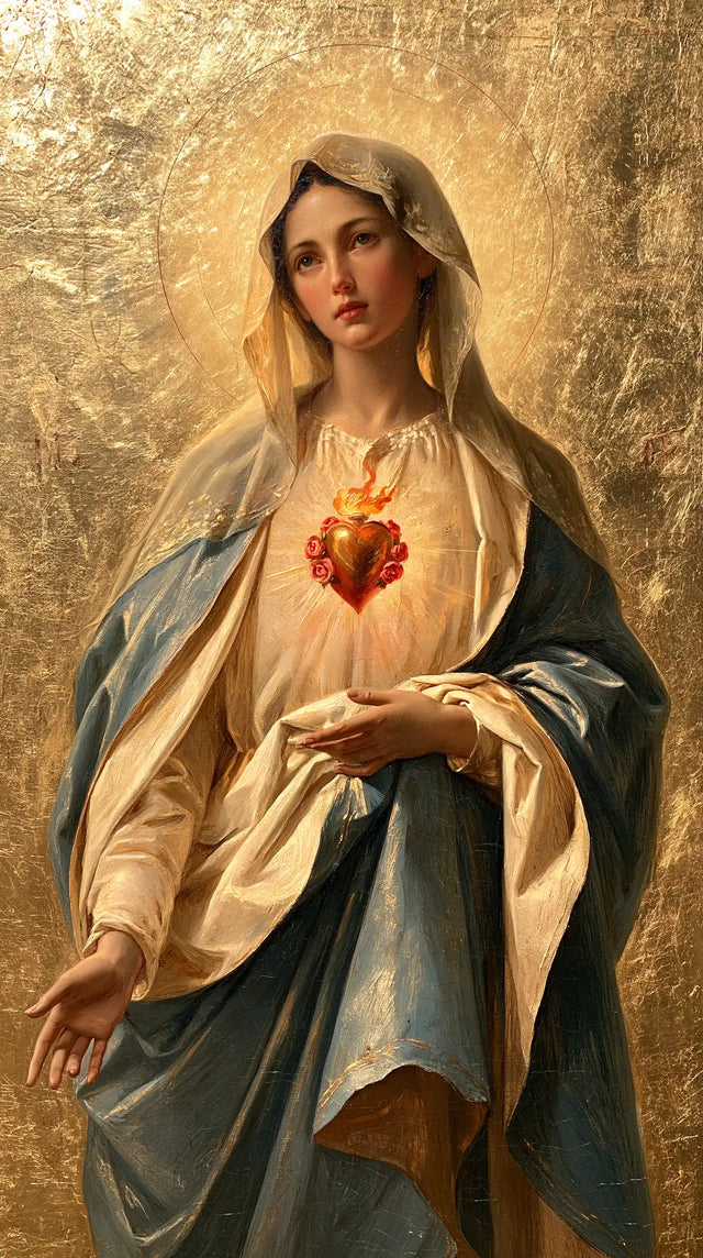 Immaculate Heart of Mary - Sacred Gold · Portrait n° 10