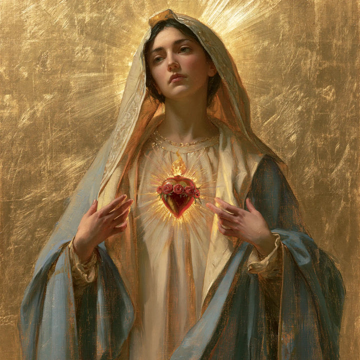 Immaculate Heart of Mary - Sacred Gold · Square n° 1