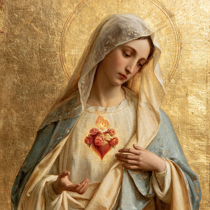 Immaculate Heart of Mary - Sacred Gold · Square n° 8