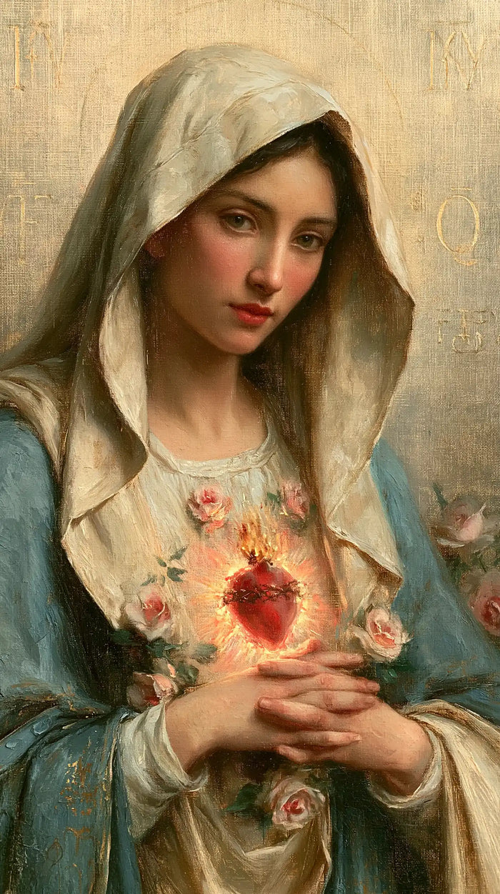 Immaculate Heart of Mary - Sacred Maternal Tenderness · Portrait n° 4
