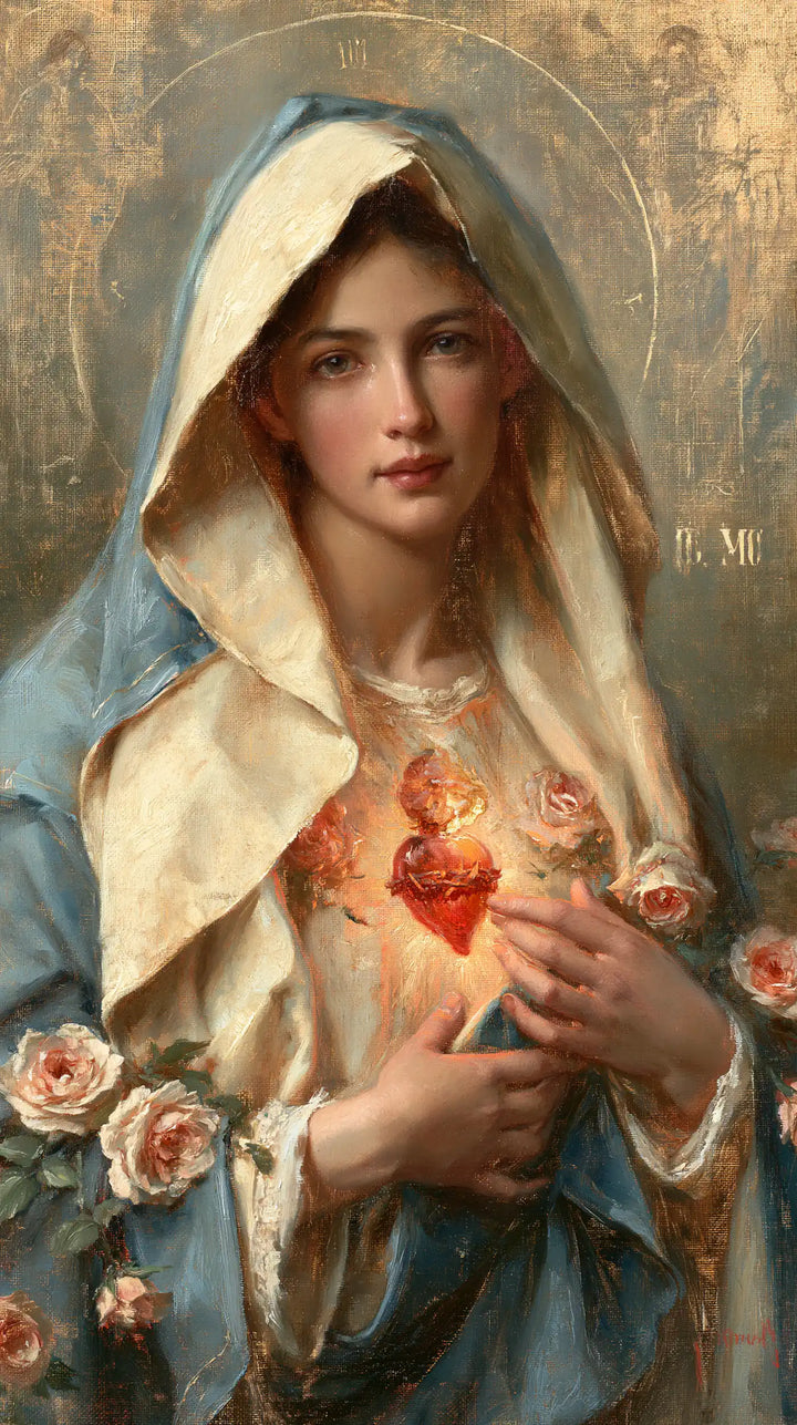 Immaculate Heart of Mary - Sacred Maternal Tenderness · Portrait n° 5