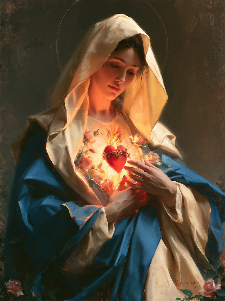 Immaculate Heart of Mary - Sacred Maternal Tenderness · Portrait n° 16