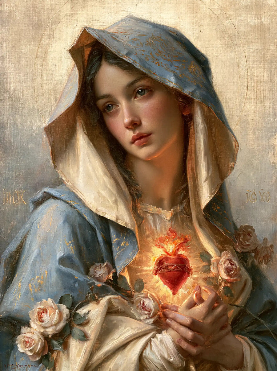 Immaculate Heart of Mary - Sacred Maternal Tenderness · Portrait n° 17
