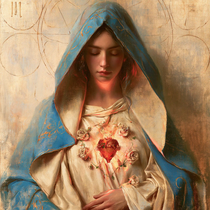 Immaculate Heart of Mary - Sacred Maternal Tenderness · Square n° 7