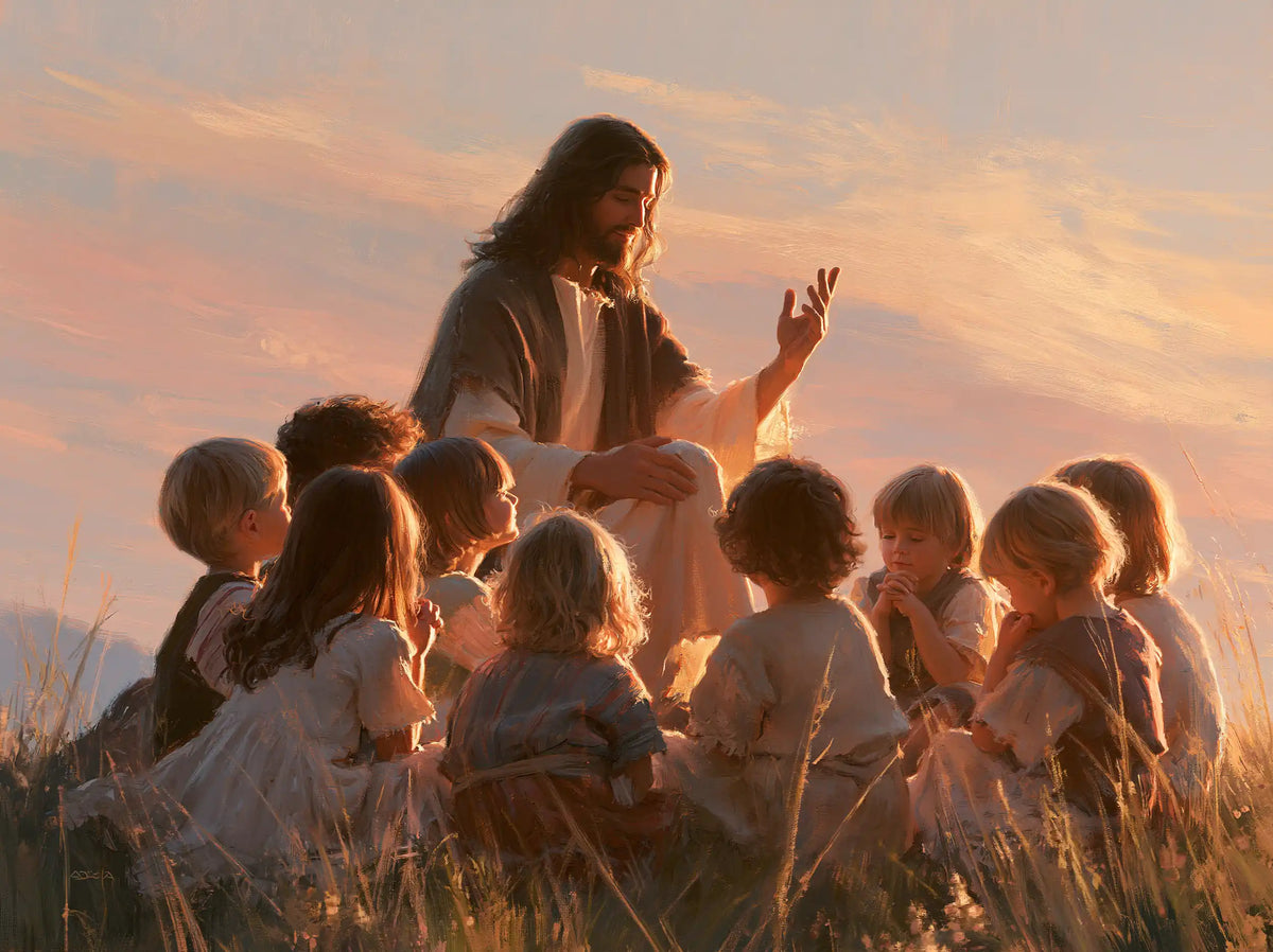 Jesus and the Children — Little Faces Turned toward Dawn