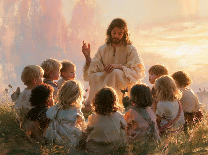Jesus and the Children - Jesus and the Children at Dawn · Landscape n° 3