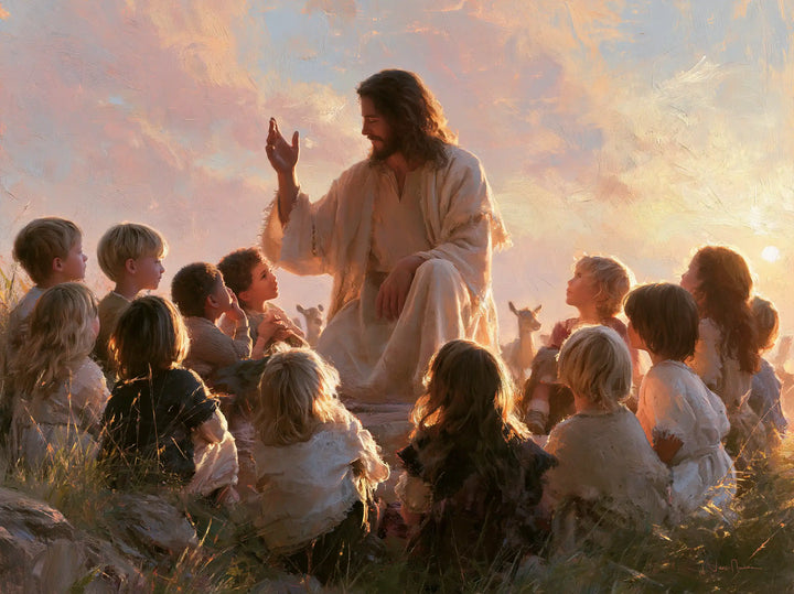 Jesus and the Children - Jesus and the Children at Dawn · Landscape n° 4