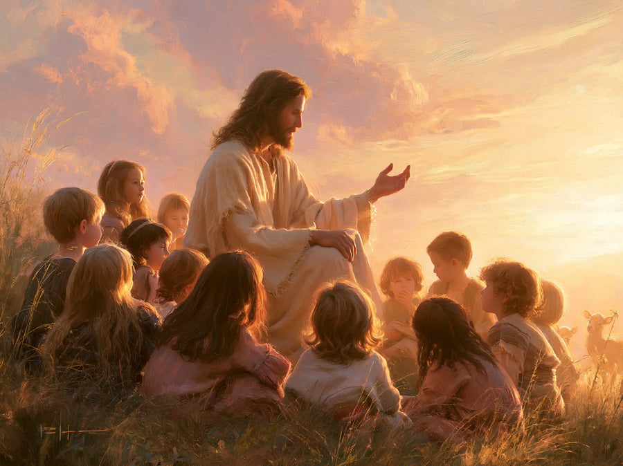 Jesus and the Children - Jesus and the Children at Dawn · Landscape n° 5