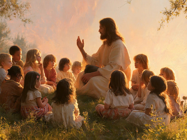 Jesus and the Children - Jesus and the Children at Dawn · Landscape n° 6