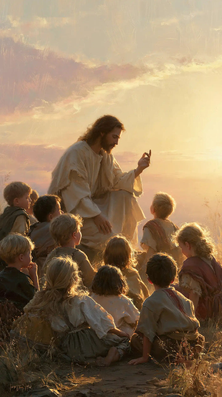 Jesus and the Children - Jesus and the Children at Dawn · Portrait n° 3