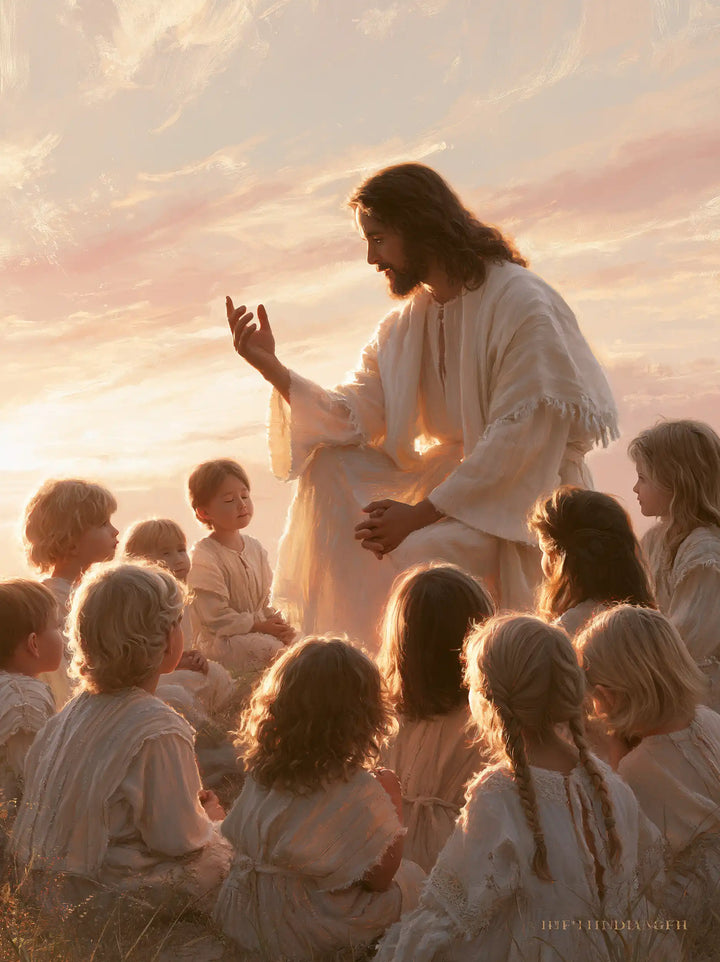 Jesus and the Children - Jesus and the Children at Dawn · Portrait n° 11