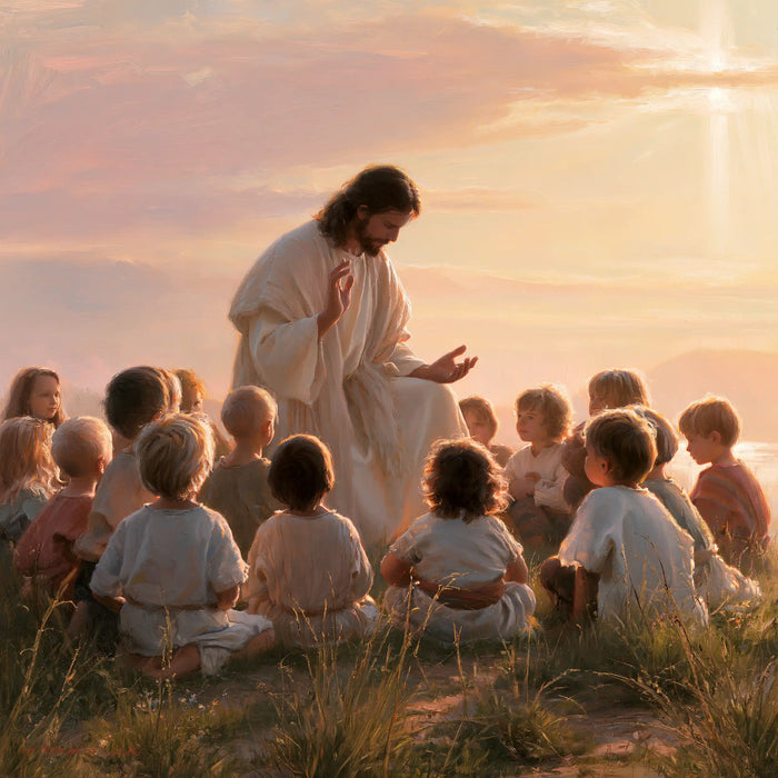 Jesus and the Children - Jesus and the Children at Dawn · Square n° 7
