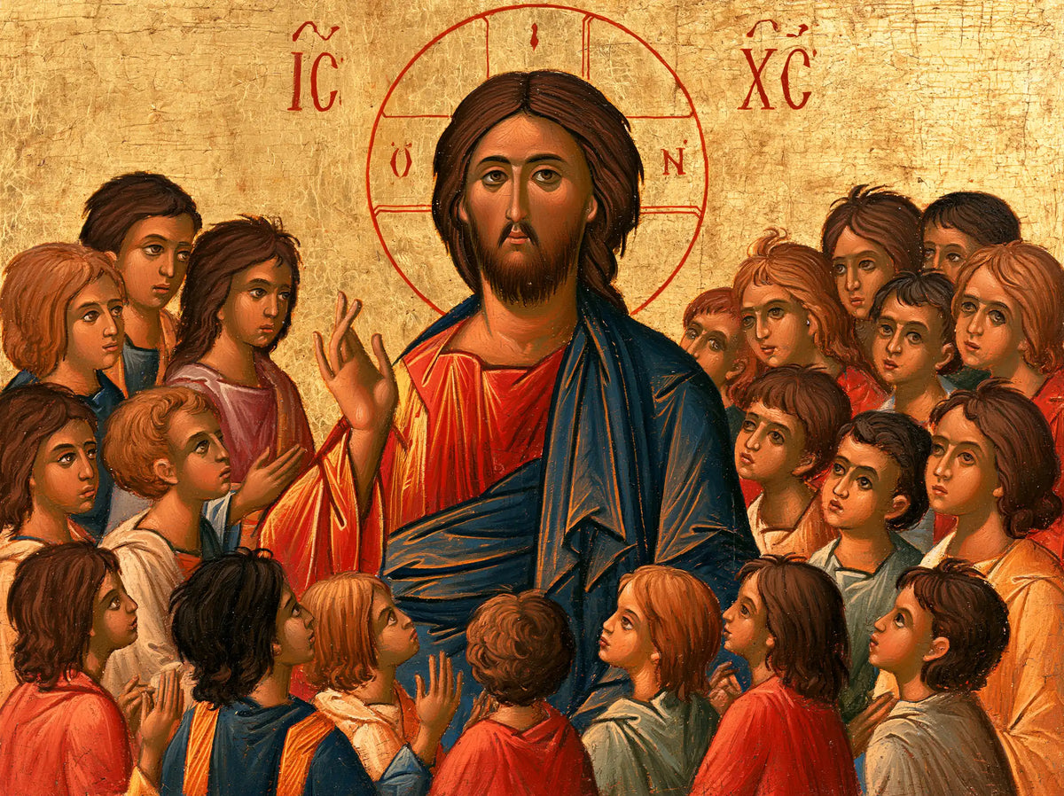 Jesus and the Children - Contemporary Byzantine · Landscape n° 1