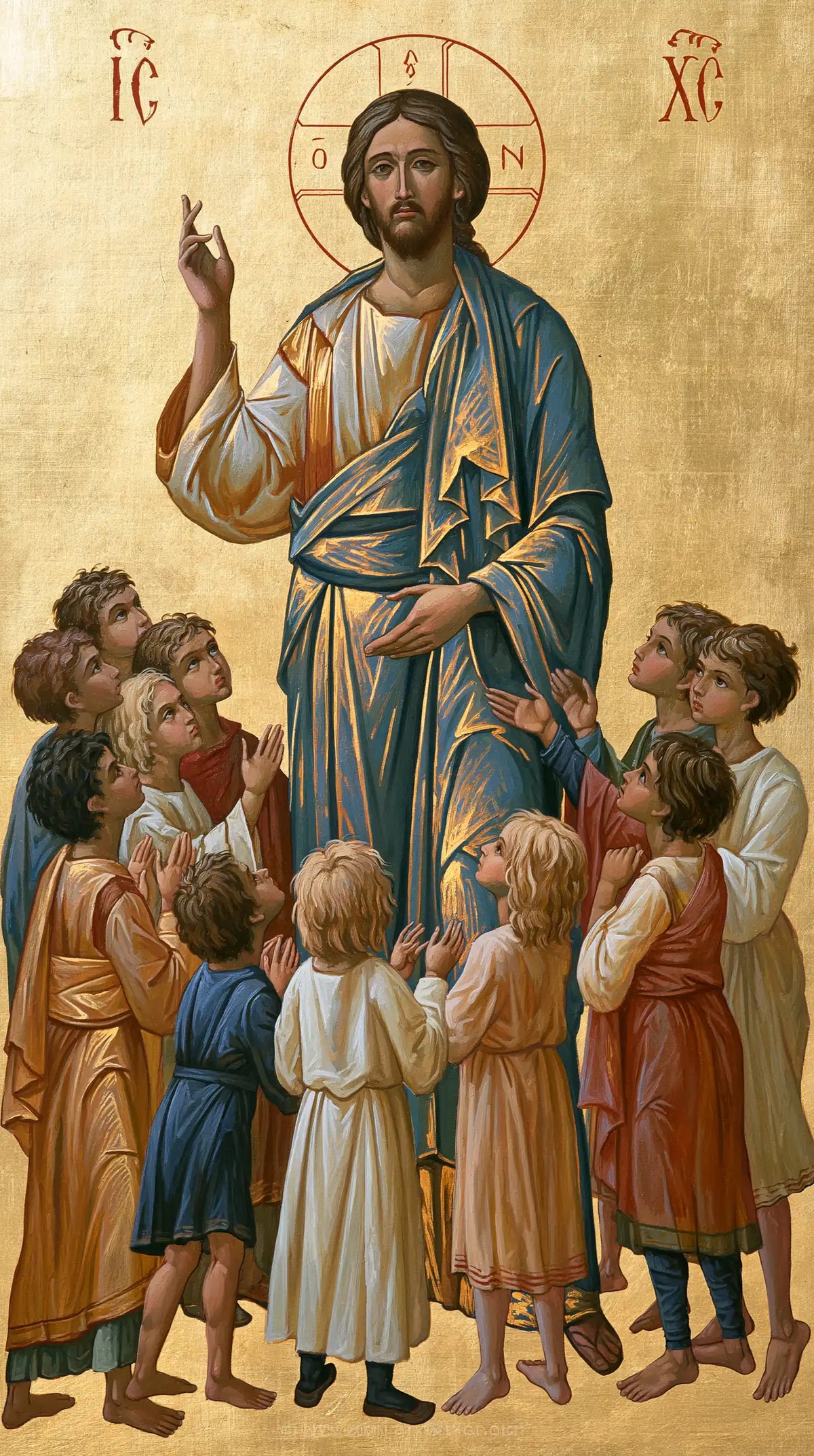 Jesus and the Children - Contemporary Byzantine · Portrait n° 5